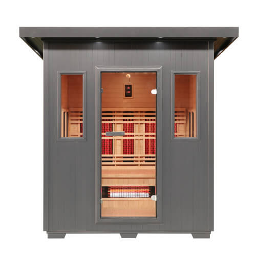 Pacific 4 - Person Outdoor Infrared Sauna - Topture