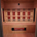 Pacific 400D6 interior back wall with full carbon infrared heater panels