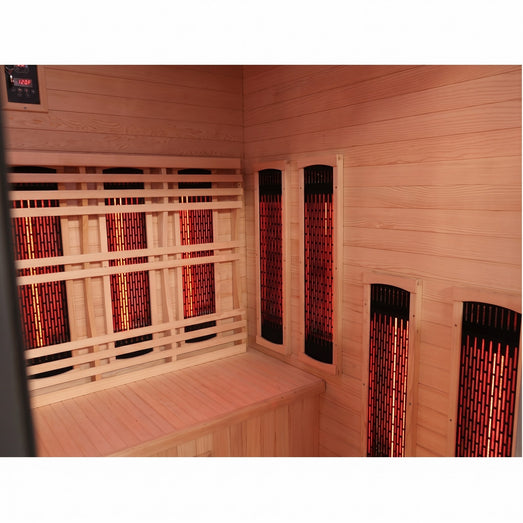 Pacific 400D6 interior bench and infrared heaters with control panel