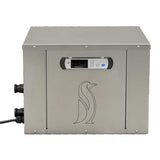 Penguin chiller front panel for the Polar Cold Plunge Tub with temperature display and etched logo