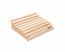 ProSaunas SM thermally modified wood sauna headrest with angled slats
