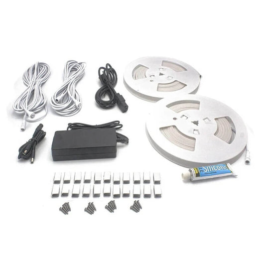 Prosaunas White Sauna Light Kit with Two 10' Flexible LED Strips - Topture