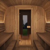 SaunaLife CL12GCP Cube Sauna | 8 - Person Luxury Sauna Suite with Changeroom - Topture