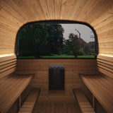 SaunaLife CL12GCP Cube Sauna | 8 - Person Luxury Sauna Suite with Changeroom - Topture