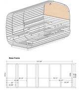 SaunaLife CL12GCP Cube Sauna | 8 - Person Luxury Sauna Suite with Changeroom - Topture