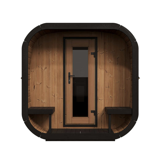 SaunaLife CL12GCP Cube Sauna | 8 - Person Luxury Sauna Suite with Changeroom - Topture