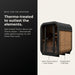 SaunaLife CL3G | 2 - Person Outdoor Cube Sauna - Topture