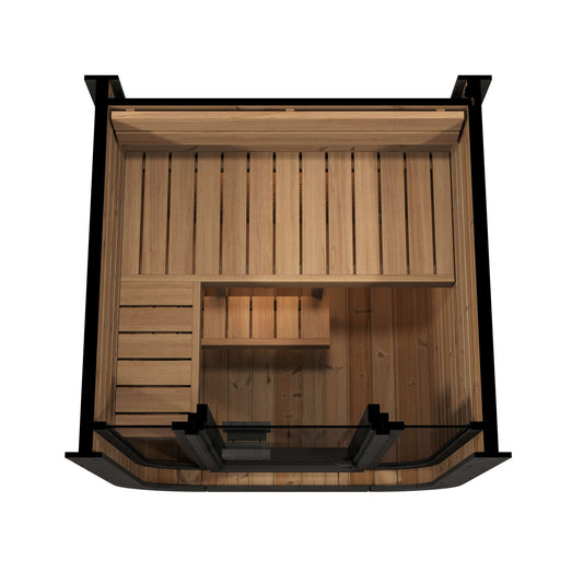 SaunaLife CL3G Cube Sauna | 2 - Person with Glass Front - Topture