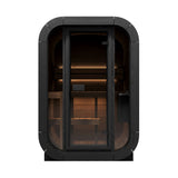 SaunaLife CL3G Cube Sauna | 2 - Person with Glass Front - Topture