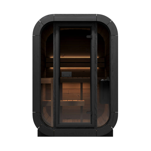 SaunaLife CL3G Cube Sauna | 2 - Person with Glass Front - Topture