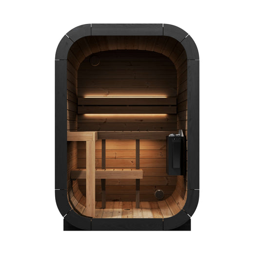SaunaLife CL3G Cube Sauna | 2 - Person with Glass Front - Topture