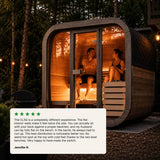 SaunaLife CL5G | 4 - Person Outdoor Cube Sauna - Topture