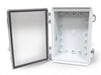 SaunaLife Model 300 enclosure shown open revealing mounting hole interior
