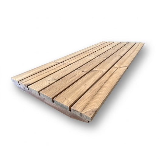 SaunaLife E6 barrel sauna floor kit slat spacing detail