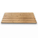 Floor kit for SaunaLife E6 barrel sauna, thermo-wood slat platform top view
