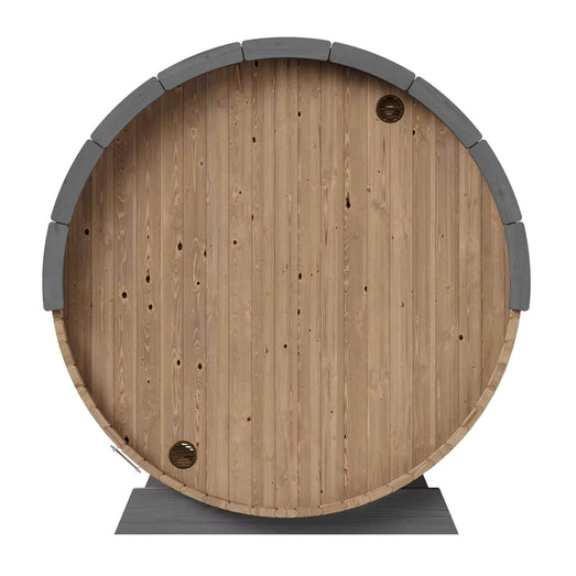 SaunaLife EE6G | 4 Person Sauna Barrel with Glass Front - Topture