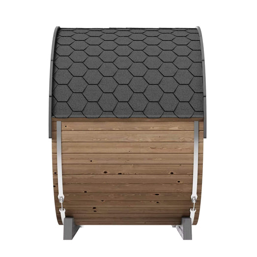 SaunaLife EE6G | 4 Person Sauna Barrel with Glass Front - Topture
