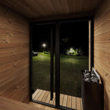 SaunaLife GL4 4 Person Outdoor Sauna Kit - Topture