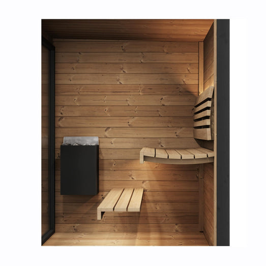 SaunaLife GL4 4 Person Outdoor Sauna Kit - Topture