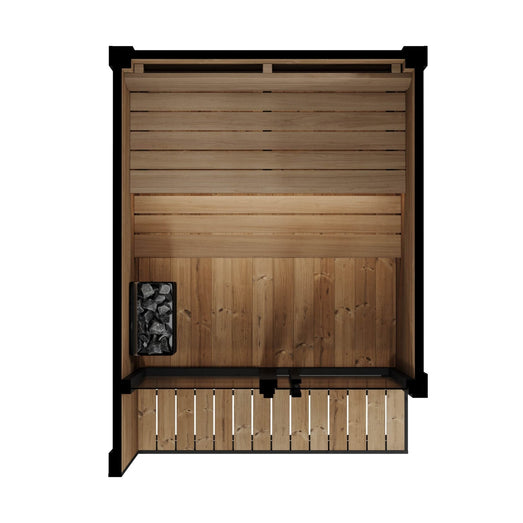 SaunaLife GL4 4 Person Outdoor Sauna Kit - Topture