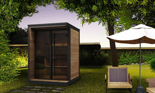 SaunaLife GL4 4 Person Outdoor Sauna Kit - Topture