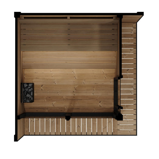 SaunaLife GL6 6 Person Outdoor Sauna Kit - Topture