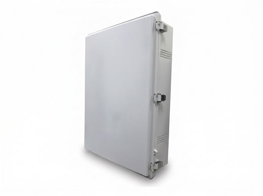 SaunaLife Model 301 waterproof electrical enclosure closed, side view