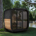 SaunaLife Model CL4G | 3 - Person Cube Sauna with Glass Front - Topture