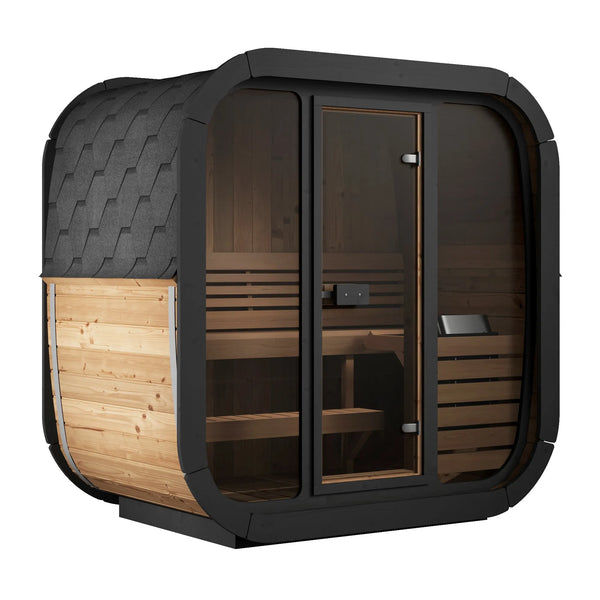 SaunaLife CL4G 3-Person Outdoor Cube Sauna Kit | Topture