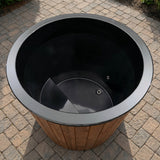SaunaLife S1N Package 1 - Person Immersion Tub and Combination Water Chiller/Heater, Natural - Topture