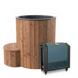 SaunaLife S1N Package 1 - Person Immersion Tub and Combination Water Chiller/Heater, Natural - Topture