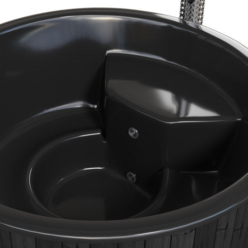 SaunaLife S6 7 - Person Wood - Burning Hot Tub - Topture