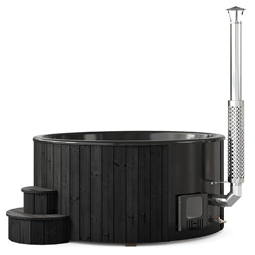 SaunaLife S6 7 - Person Wood - Burning Hot Tub - Topture
