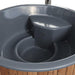 SaunaLife S6 7 - Person Wood - Burning Hot Tub - Topture