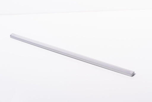 SaunaLumin aluminum LED strip channel for the double bench set on a white background