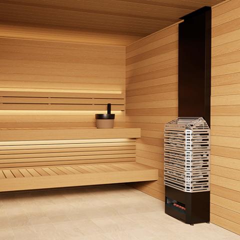 Saunum Air 9.6kW Electric Sauna Heater w/ Climate Equalizer | AIR 10 - Topture