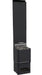 Saunum Air L 10 black heater tower with climate equalizer and stone basket