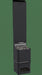 Saunum Air L 10 black heater tower with climate equalizer and stone basket