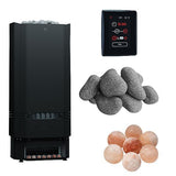 Saunum Air Perfect 240V Electric Sauna Heater Package w/ Climate Equalizer, Digital Controller & WiFi and Stones - Topture