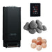 Saunum Air Perfect 240V Electric Sauna Heater Package w/ Climate Equalizer, Digital Controller & WiFi and Stones - Topture