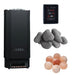 Saunum Air Perfect package with black heater, WiFi controller and sauna stones