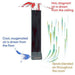 Saunum AirSolo 70 airflow diagram showing drawn and blended sauna air