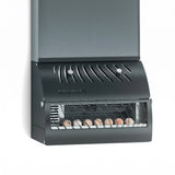 Saunum AirSolo Wall equalizer with open lower vent showing heated stones
