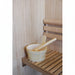SunRay Aston 200TN wood bucket and ladle resting on cedar bench