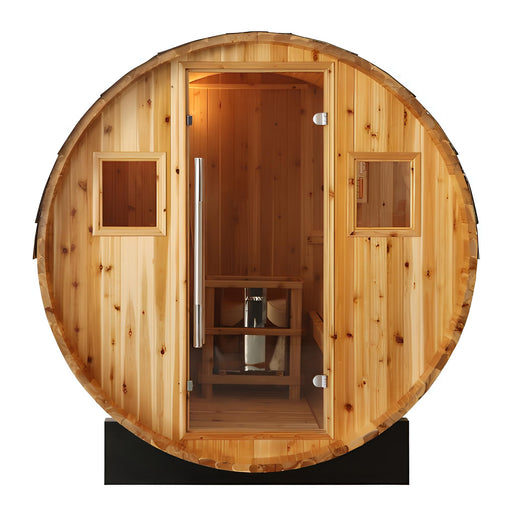 Sunray Aurora 300SH | 2 - 4 - Person Traditional Barrel Sauna - Topture