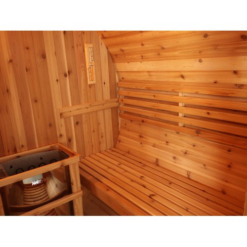 Sunray Aurora 300SH | 2 - 4 - Person Traditional Barrel Sauna - Topture