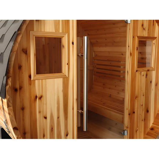 Sunray Aurora 300SH | 2 - 4 - Person Traditional Barrel Sauna - Topture