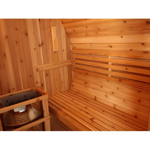 Sunray Aurora 300SH | 2 - 4 - Person Traditional Barrel Sauna - Topture