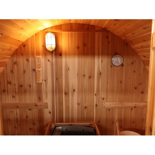 Sunray Aurora 300SH | 2 - 4 - Person Traditional Barrel Sauna - Topture