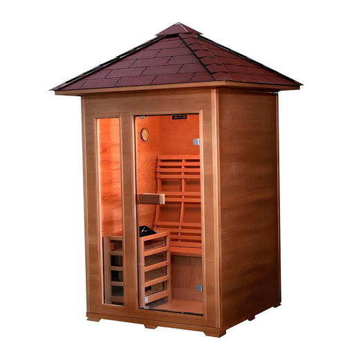 Sunray Bristow 2 - Person Outdoor Traditional Sauna HL200D2 - Topture